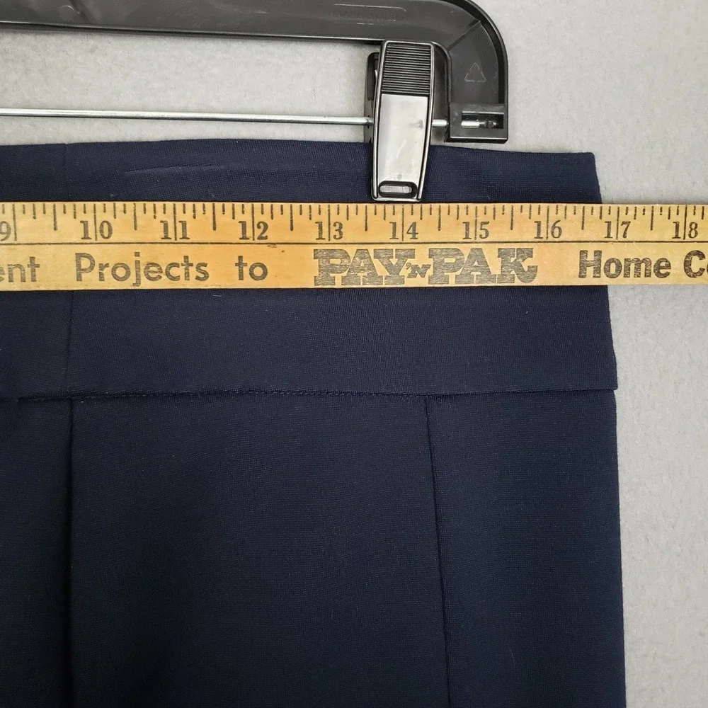Cabi Newport Pencil Skirt Navy Blue Ponte Stretch Classic Preppy Minimalist 8